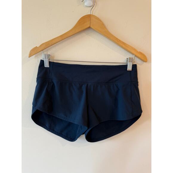 Lululemon Pants - Lululemon Athletica Speed Up 2.5” Shorts Navy Blue Size 4